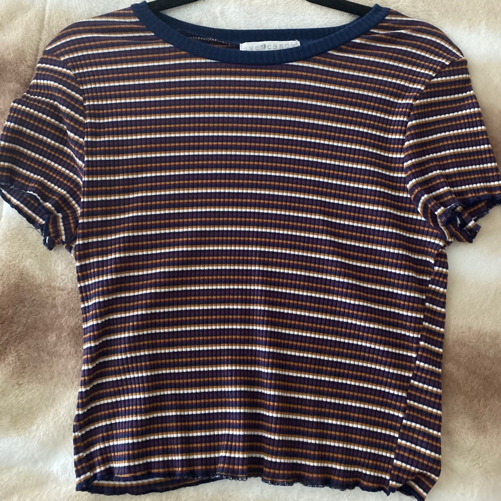 Stripped Cropped Tee